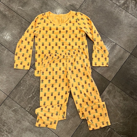 Leveret women pineapple pajama set, 100 cotton size medium - Picture 2 of 6